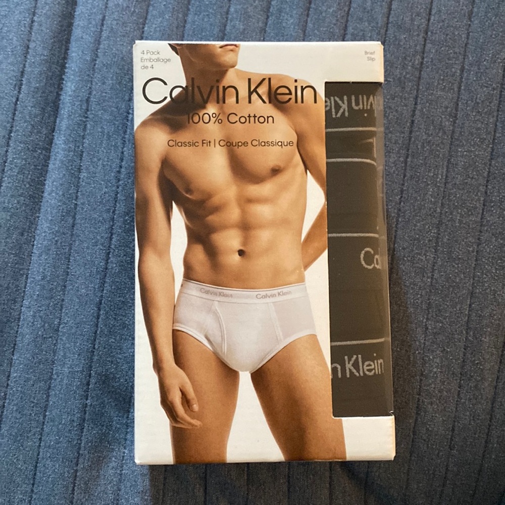 NEW Mens 4-Pack Calvin Klein Underwear 100% Cotton